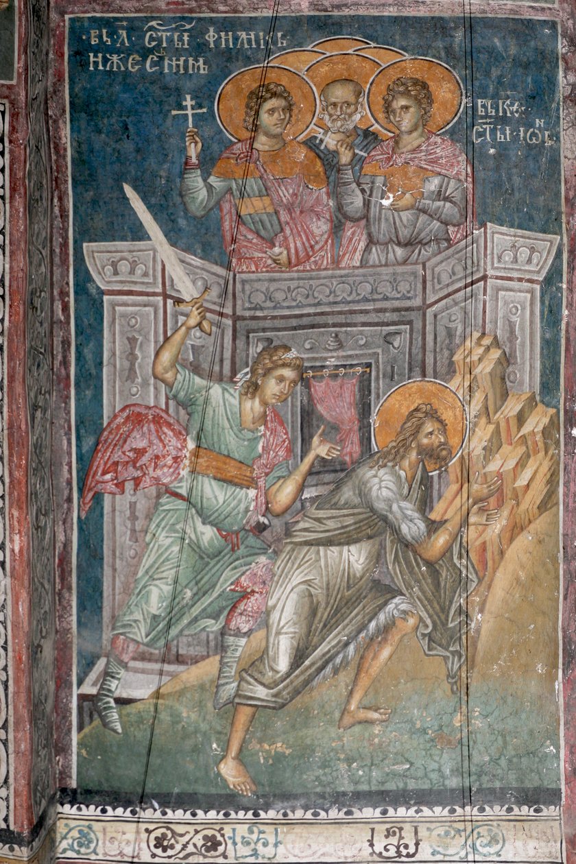 A decapitação de São João Batista, ca 1350 de Unbekannt