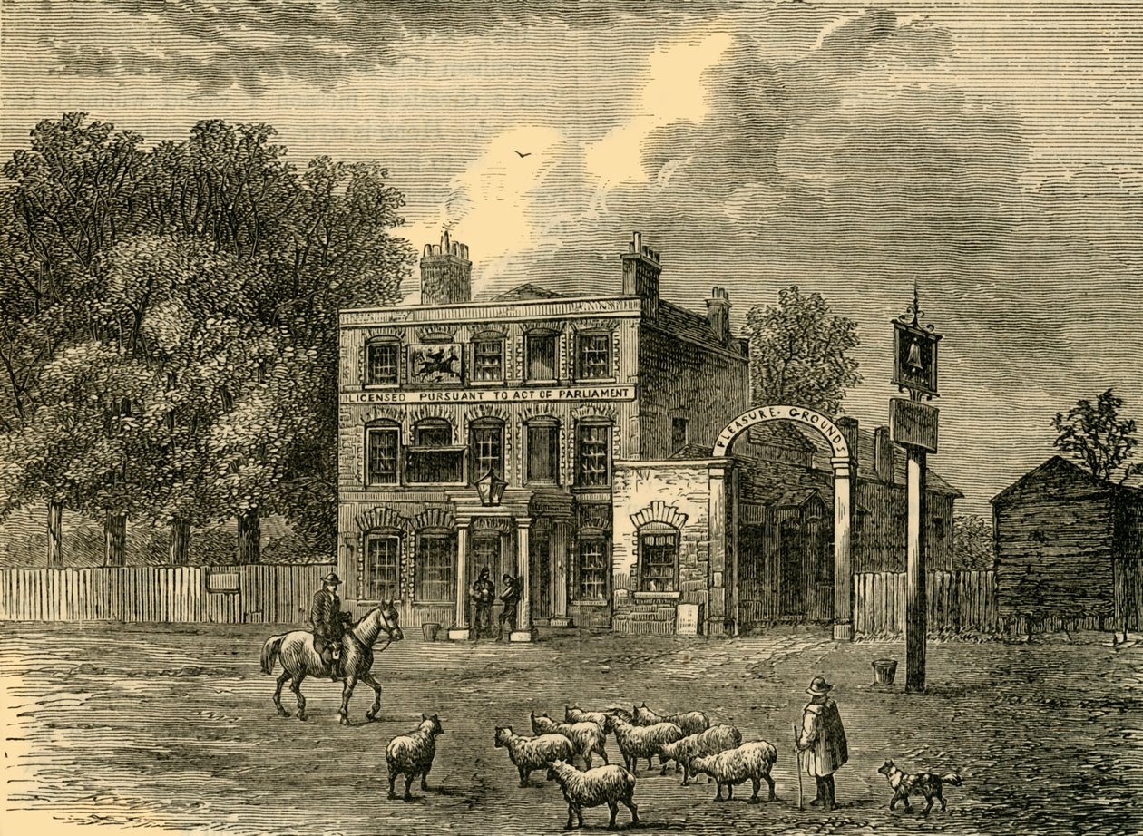 O sino em Edmonton, c1876. de Unbekannt
