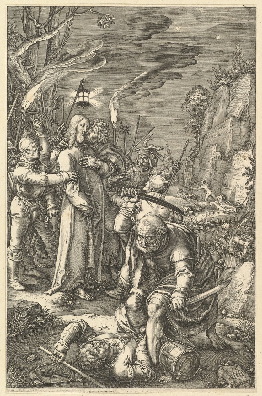 A Traição de Cristo, de A Paixão de Cristo, ca. 1598-1617. de Unbekannt