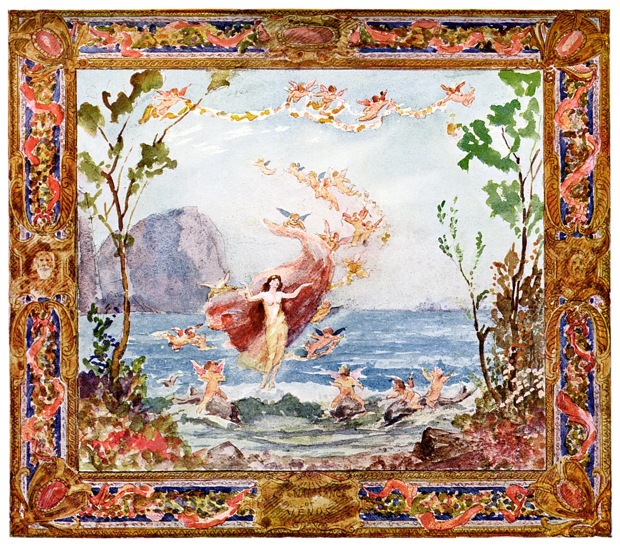 O nascimento de Vênus, 1900 de Unbekannt