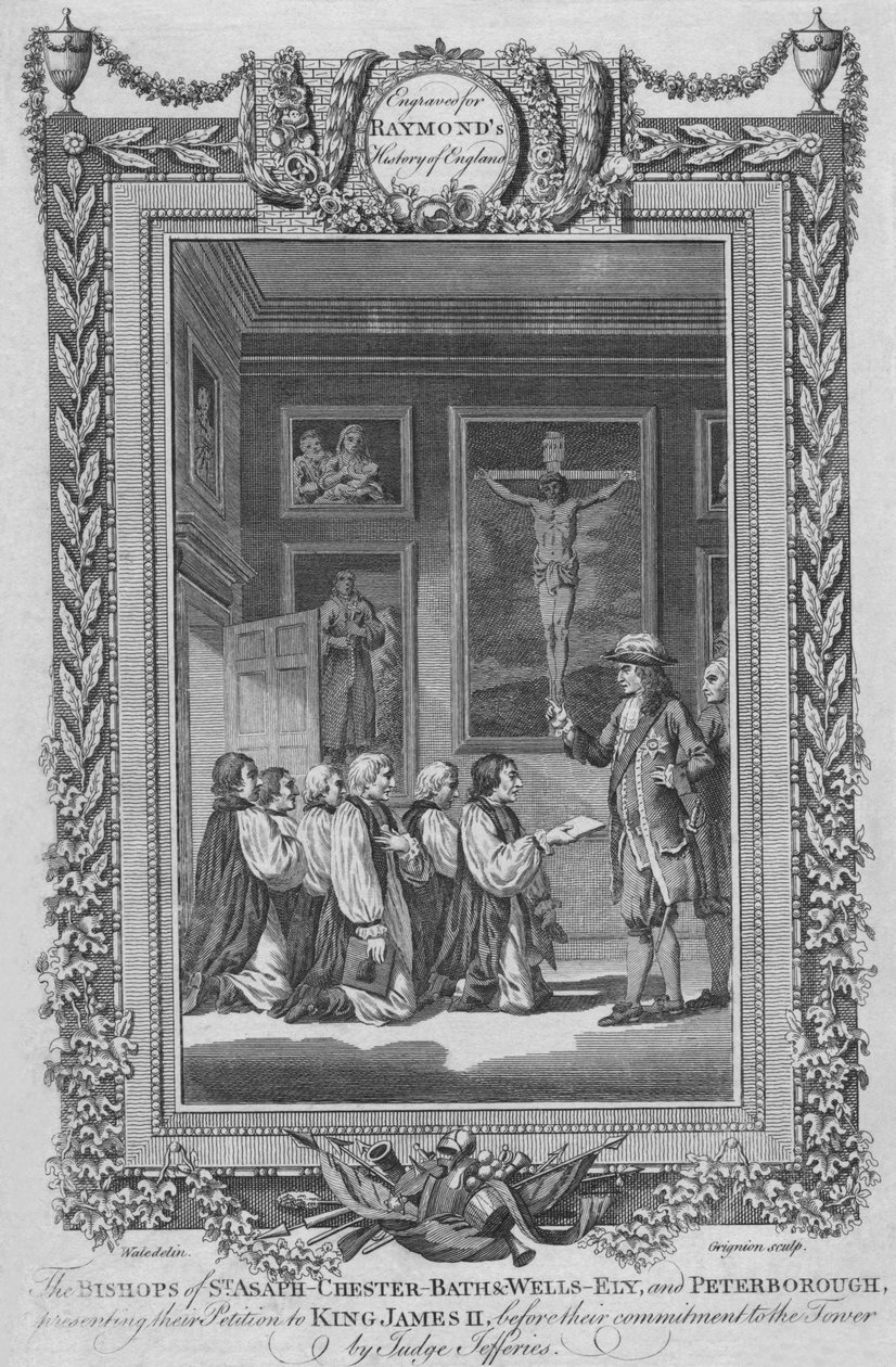 Os Bispos de Stasaph-Chester-Bath & Wells- Ely e Peterborough, c1787 de Unbekannt