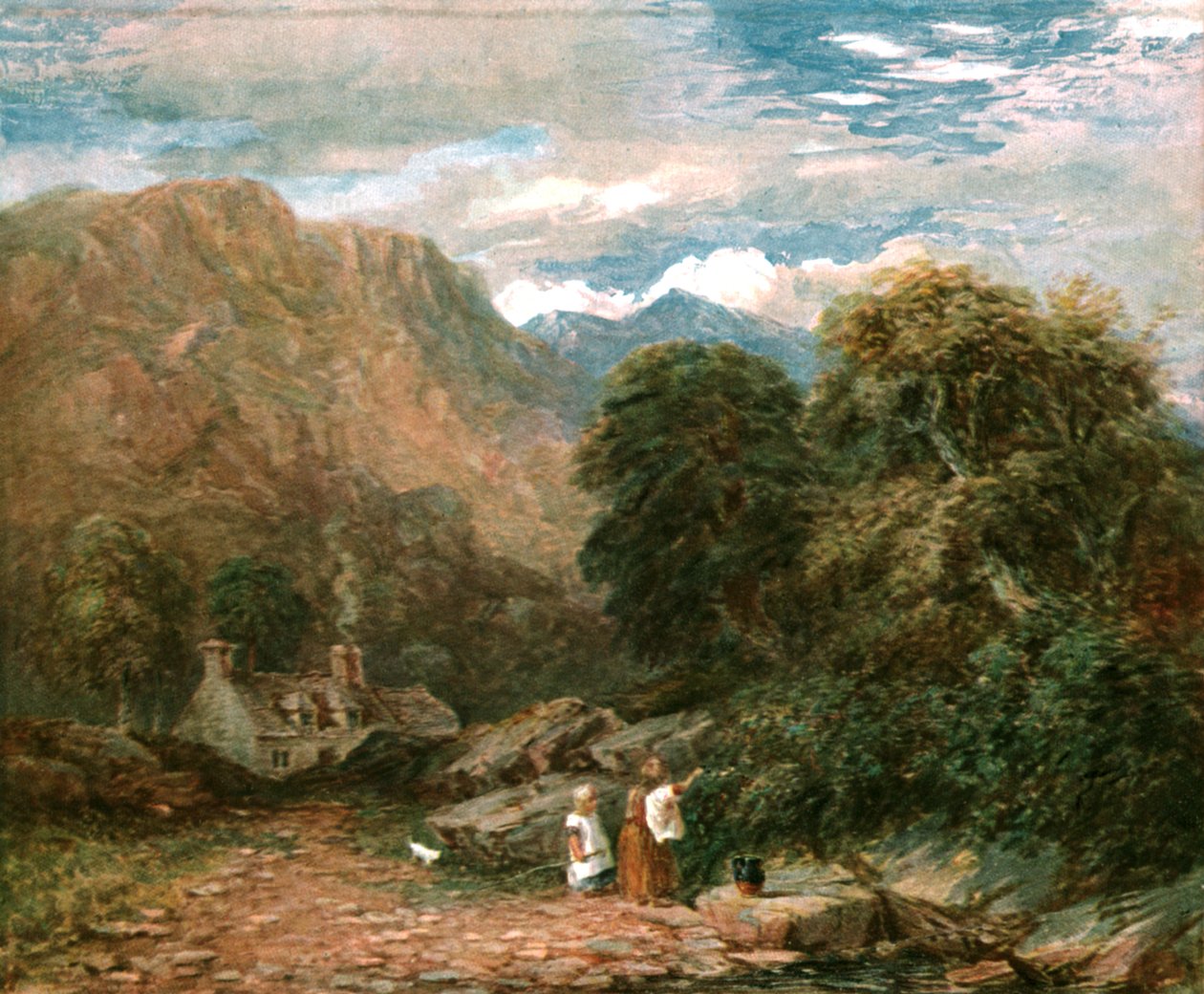 The Blackberry Gatherers, c1850, c1900. de Unbekannt