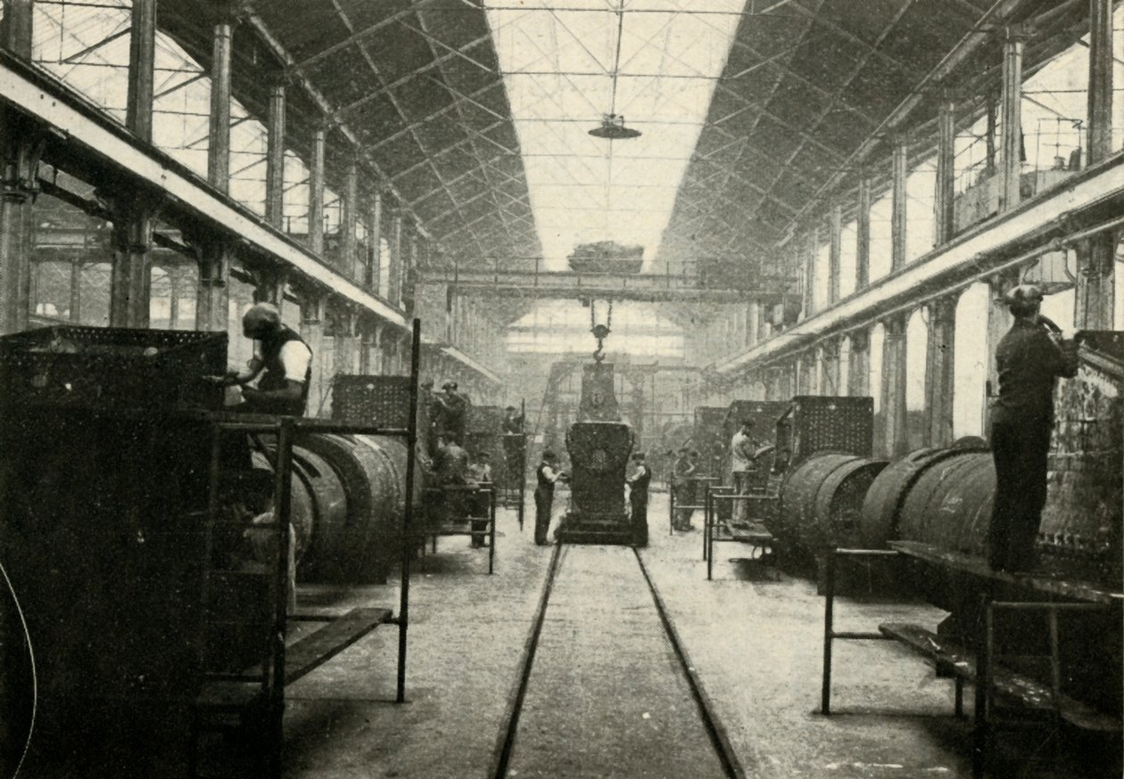 A loja da caldeira, trabalhos locomotivos, Swindon, c1930. de Unbekannt