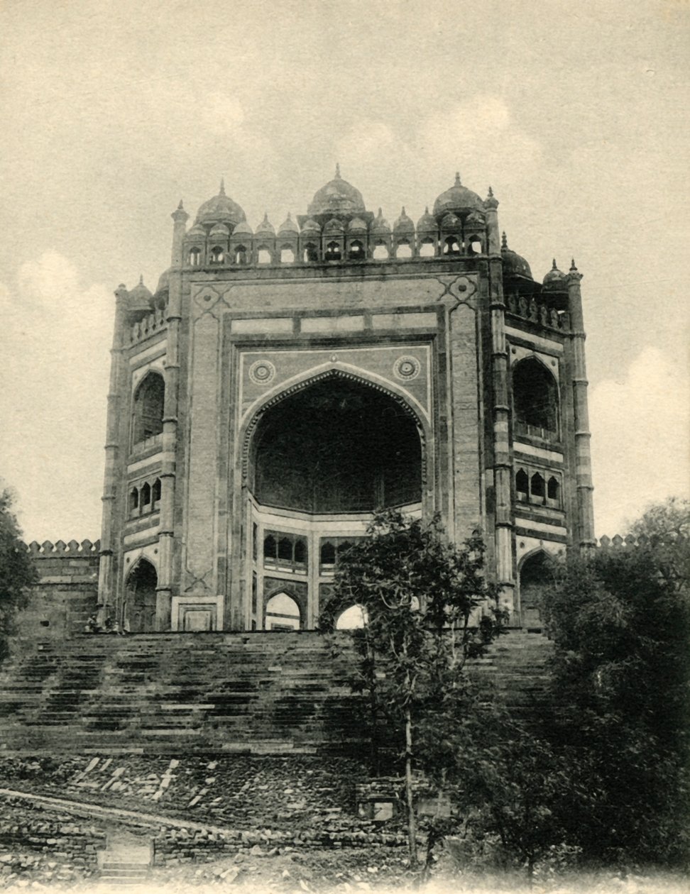 O portão de Bolund, Futtehpur Sikri. Agra. de Unbekannt
