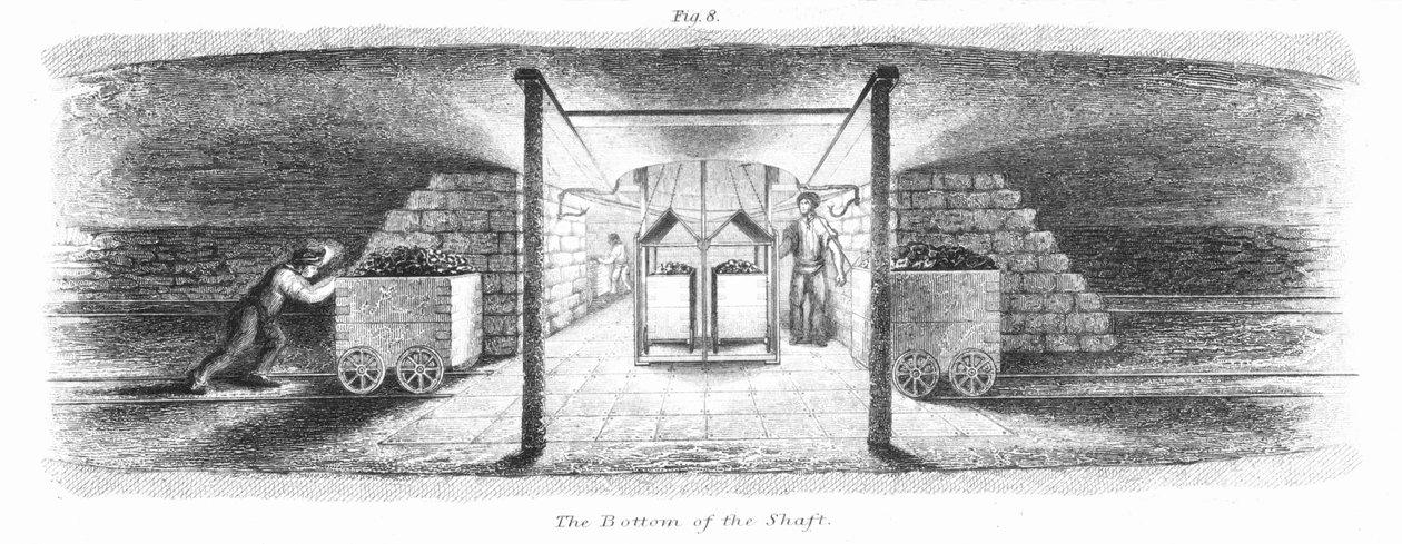 A parte inferior do eixo, 1862 de Unbekannt