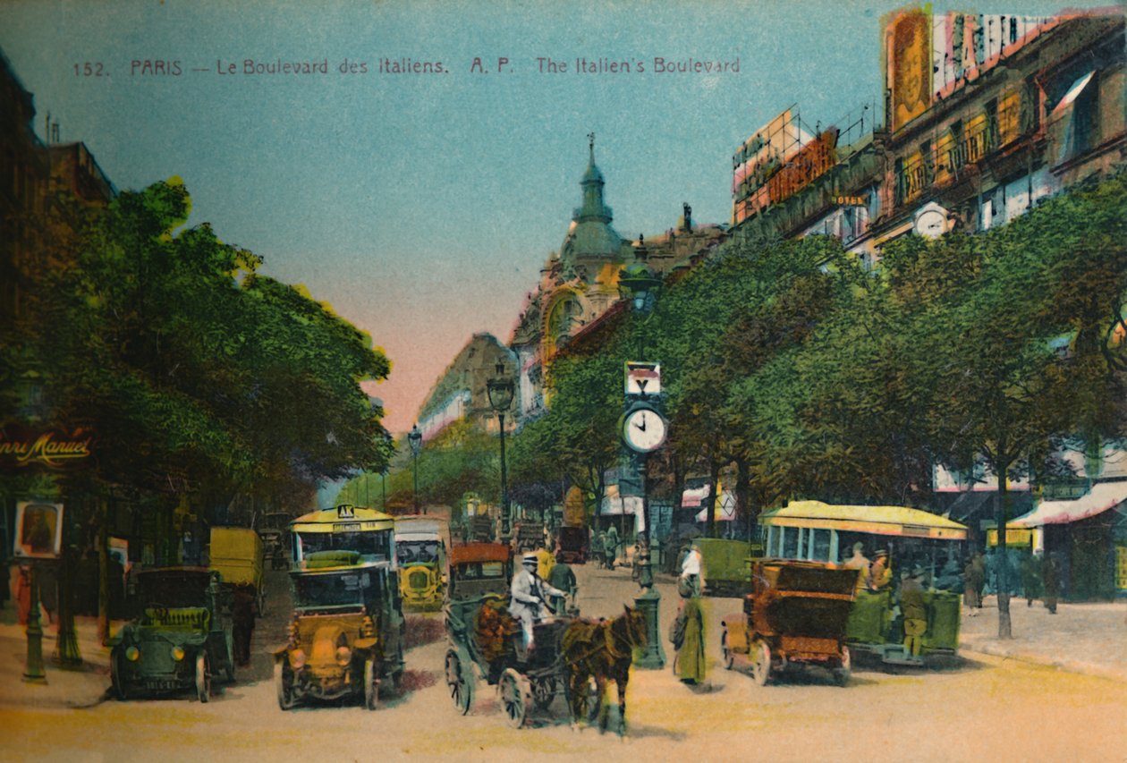 O Boulevard dos italianos, Paris, c1920 de Unbekannt