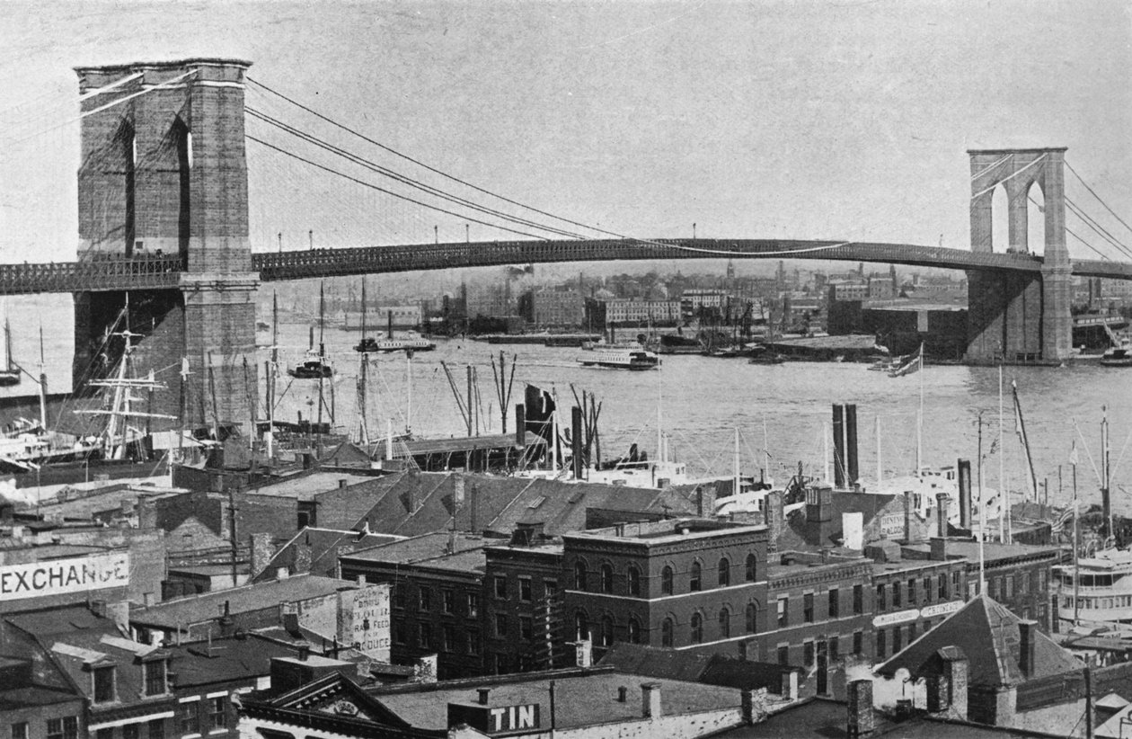 Ponte do Brooklyn, Nova York, 1915 de Unbekannt