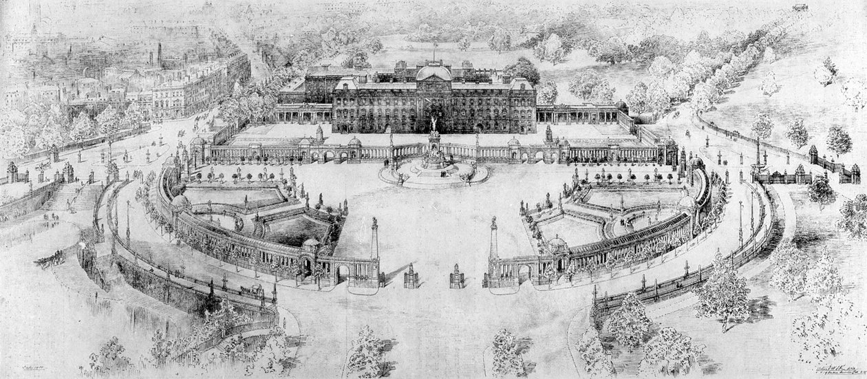 O Palácio de Buckingham, 1910 de Unbekannt