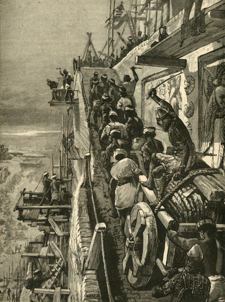 O edifício de Babel, 1890. de Unbekannt