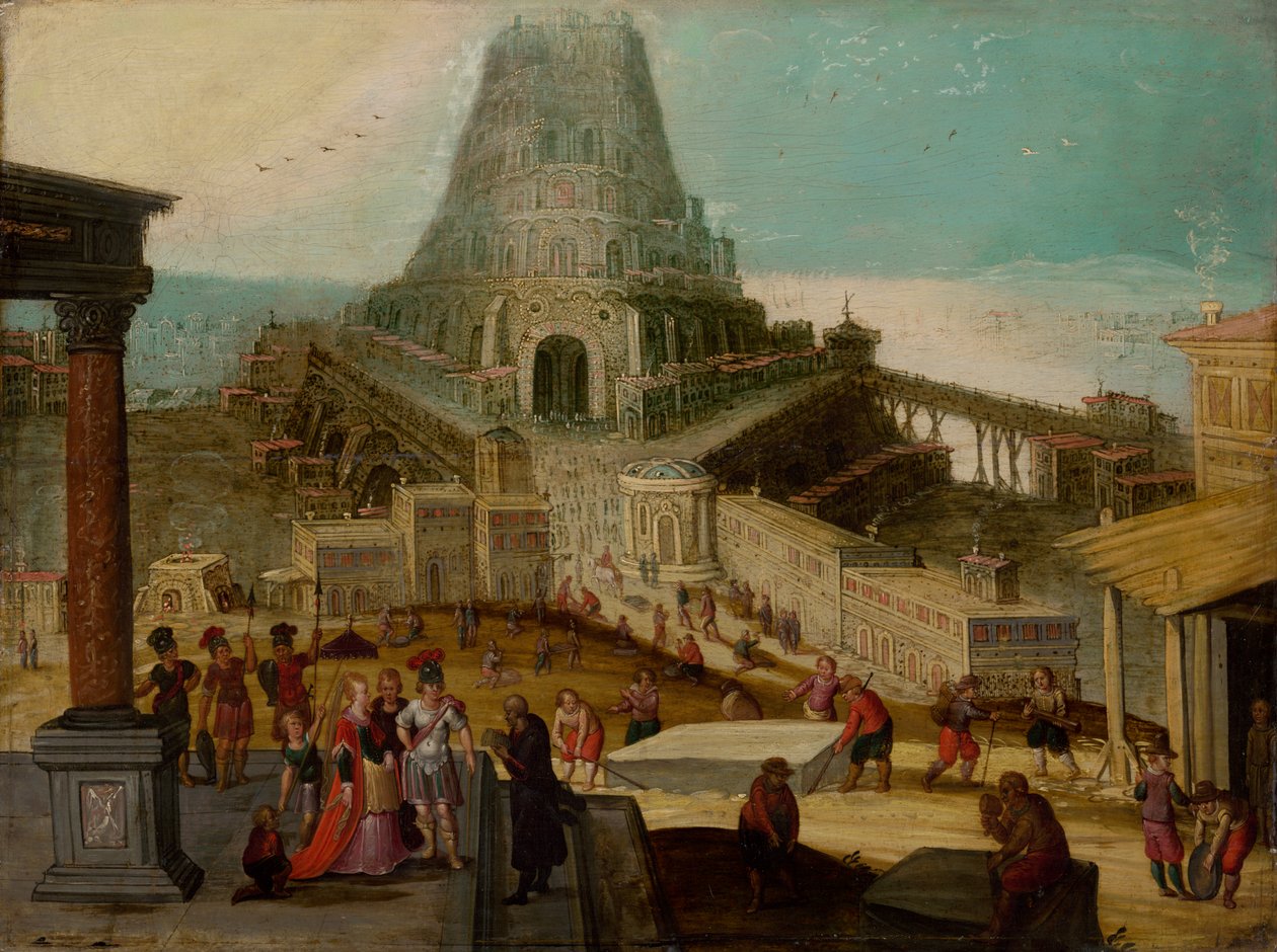 O edifício da torre de Babel de Unbekannt