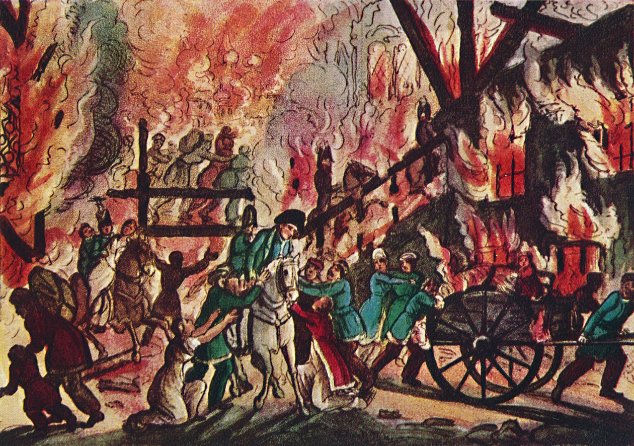 A queima de Moscou: um grande espetáculo militar e equestre, 1942 de Unbekannt