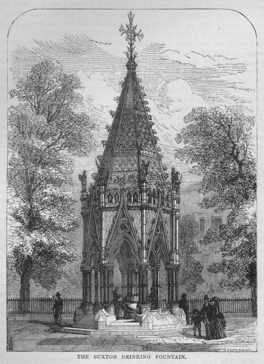 A fonte bebendo de Buxton, Westminster, Londres, c1870 1878 de Unbekannt