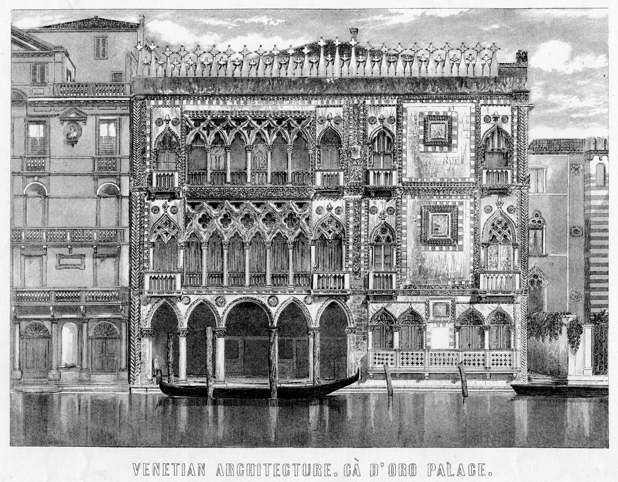 O Ca dro, Veneza, Itália, século c19 de Unbekannt
