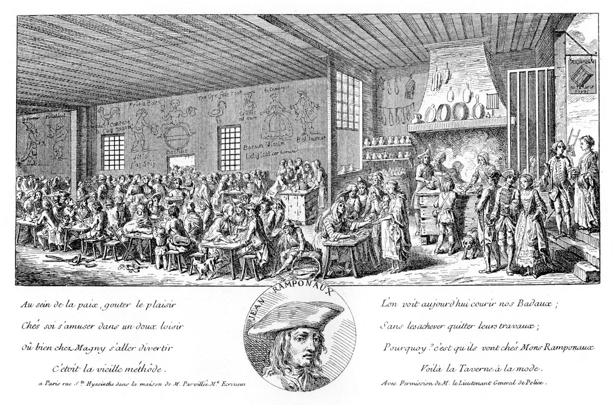 O cabaré de Ramponneau, 1885 de Unbekannt