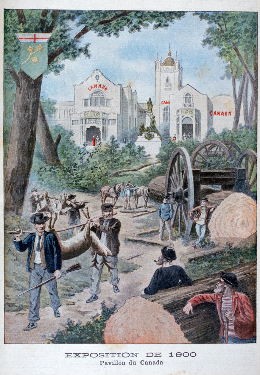 O pavilhão canadense na Exposição Universal de 1900, Paris, 1900 de Unbekannt