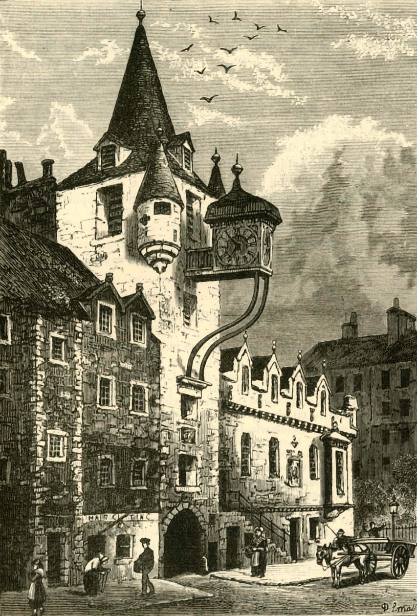 O Canongate Tolbooth, Edimburgo, 1890. de Unbekannt