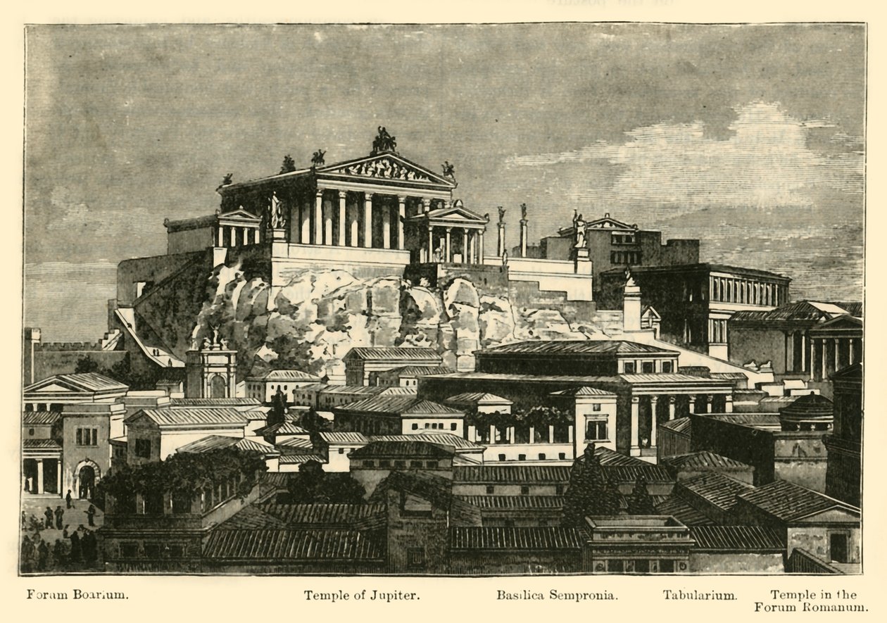 O Capitólio, da restauração do Monte Palatino, 1890. de Unbekannt