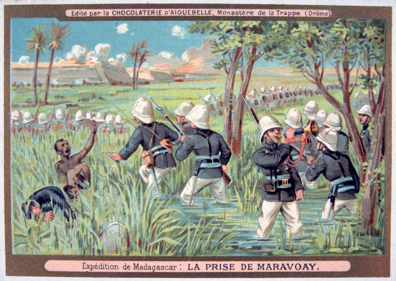 A captura de Marovoay, Madagascar, 1895 de Unbekannt