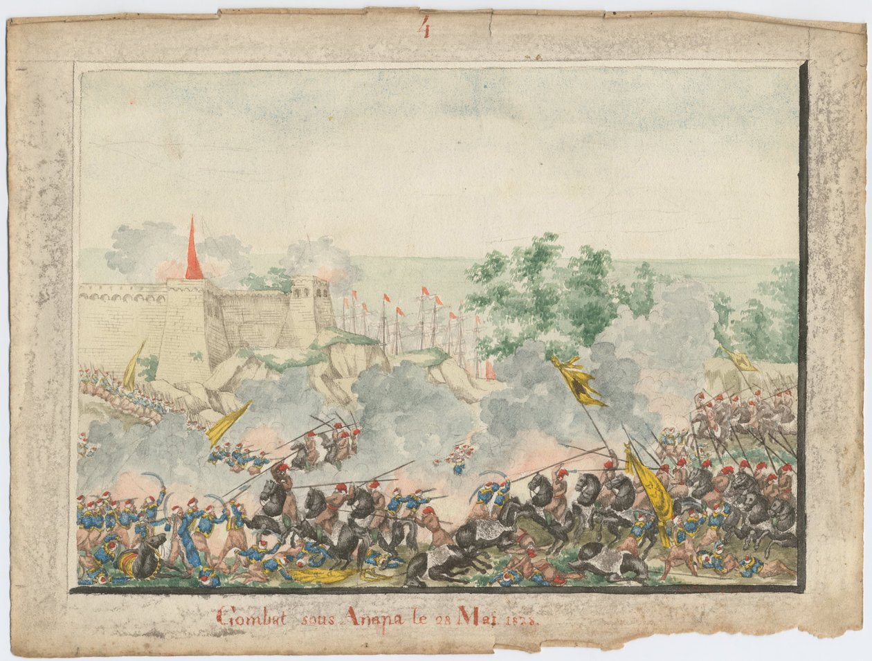 A captura da fortaleza de Anapa em 23 de junho de 1828, 1829 de Unbekannt