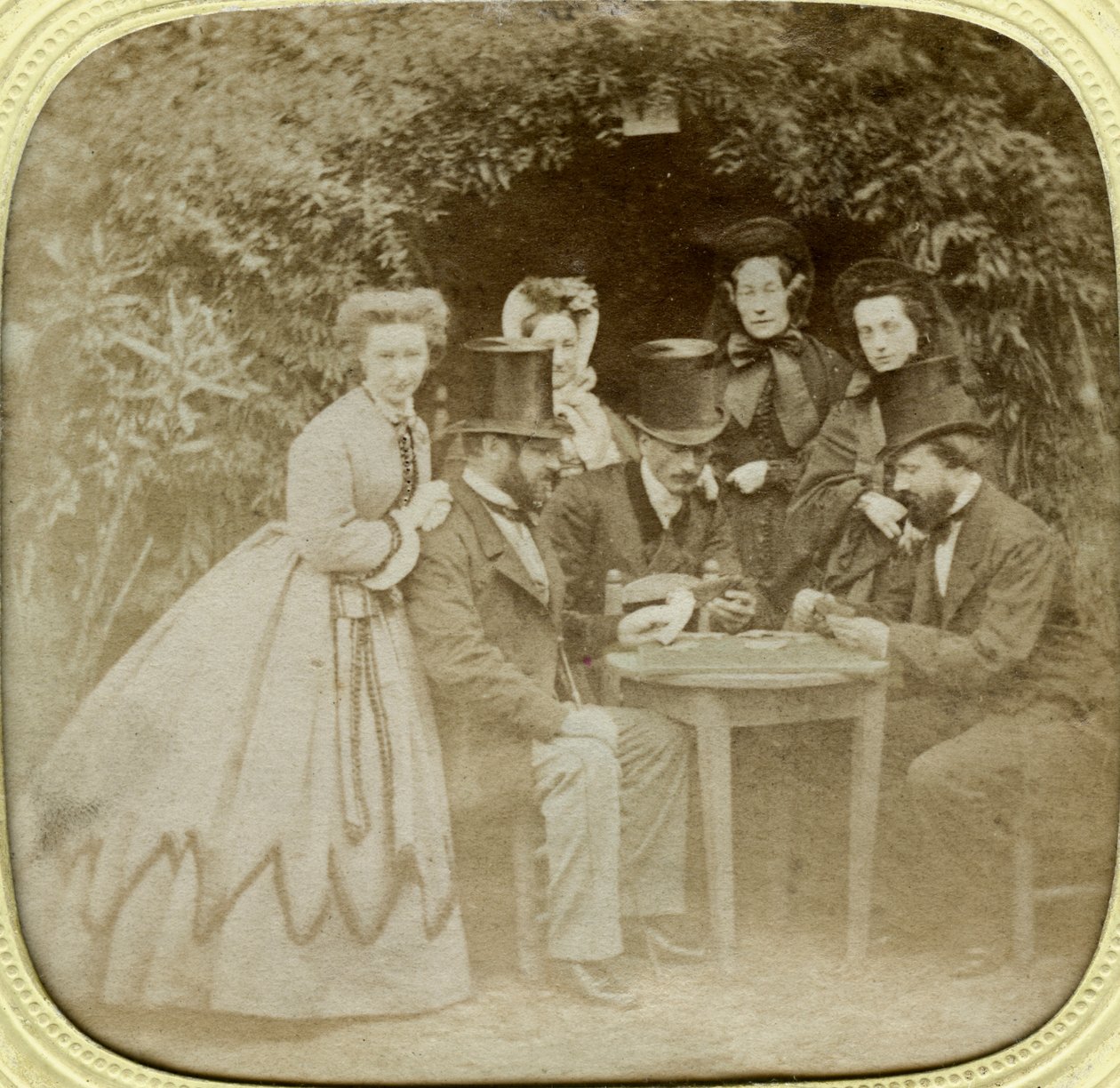 O jogo de cartas, c1850 de Unbekannt