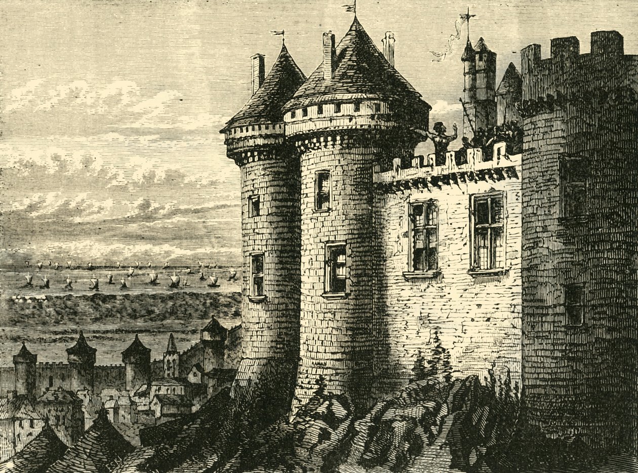 O Castelo de Hennebon, 1890. de Unbekannt