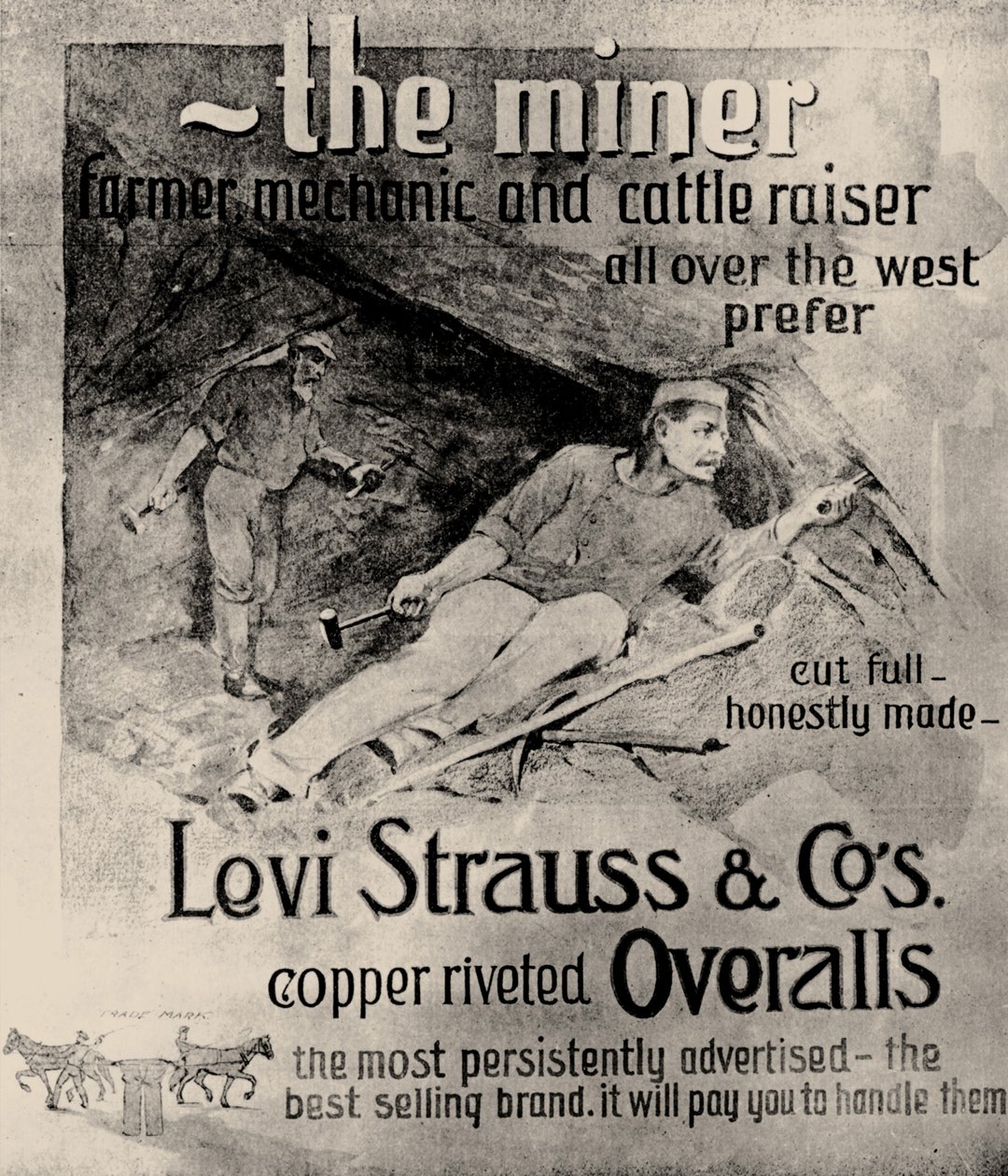 Capa do catálogo Levi Strauss & Co., 1905. de Unbekannt