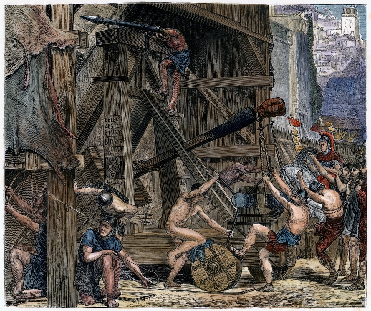 A catapulta, c1868 de Unbekannt