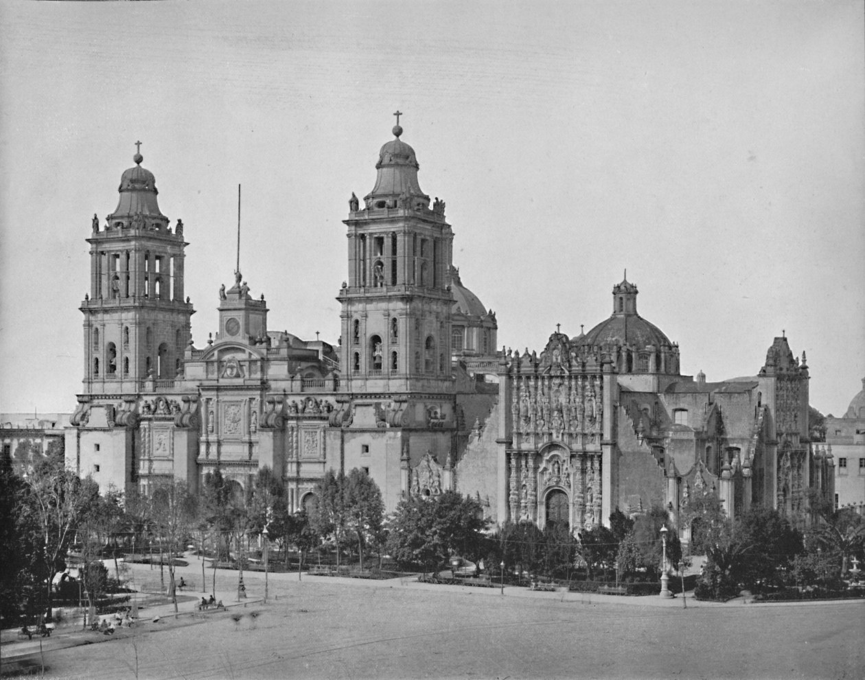 A Catedral, Cidade do México, c1897. de Unbekannt