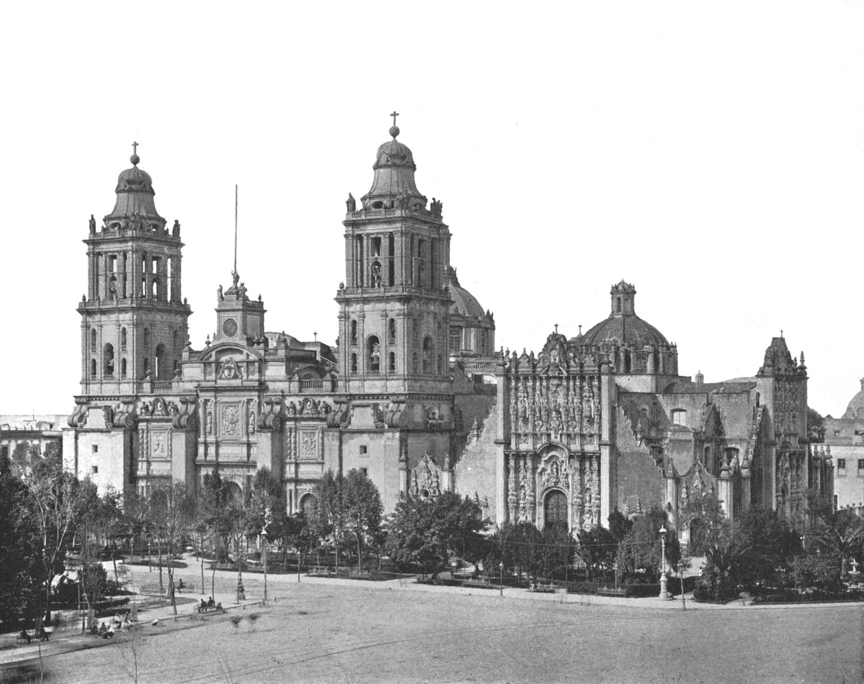 A Catedral, Cidade do México, México, c1900. de Unbekannt