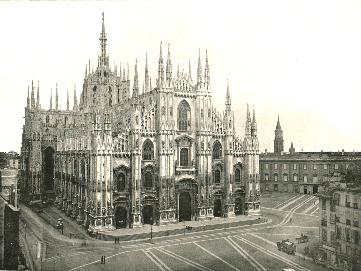 A Catedral, Milão, Itália, 1895. de Unbekannt