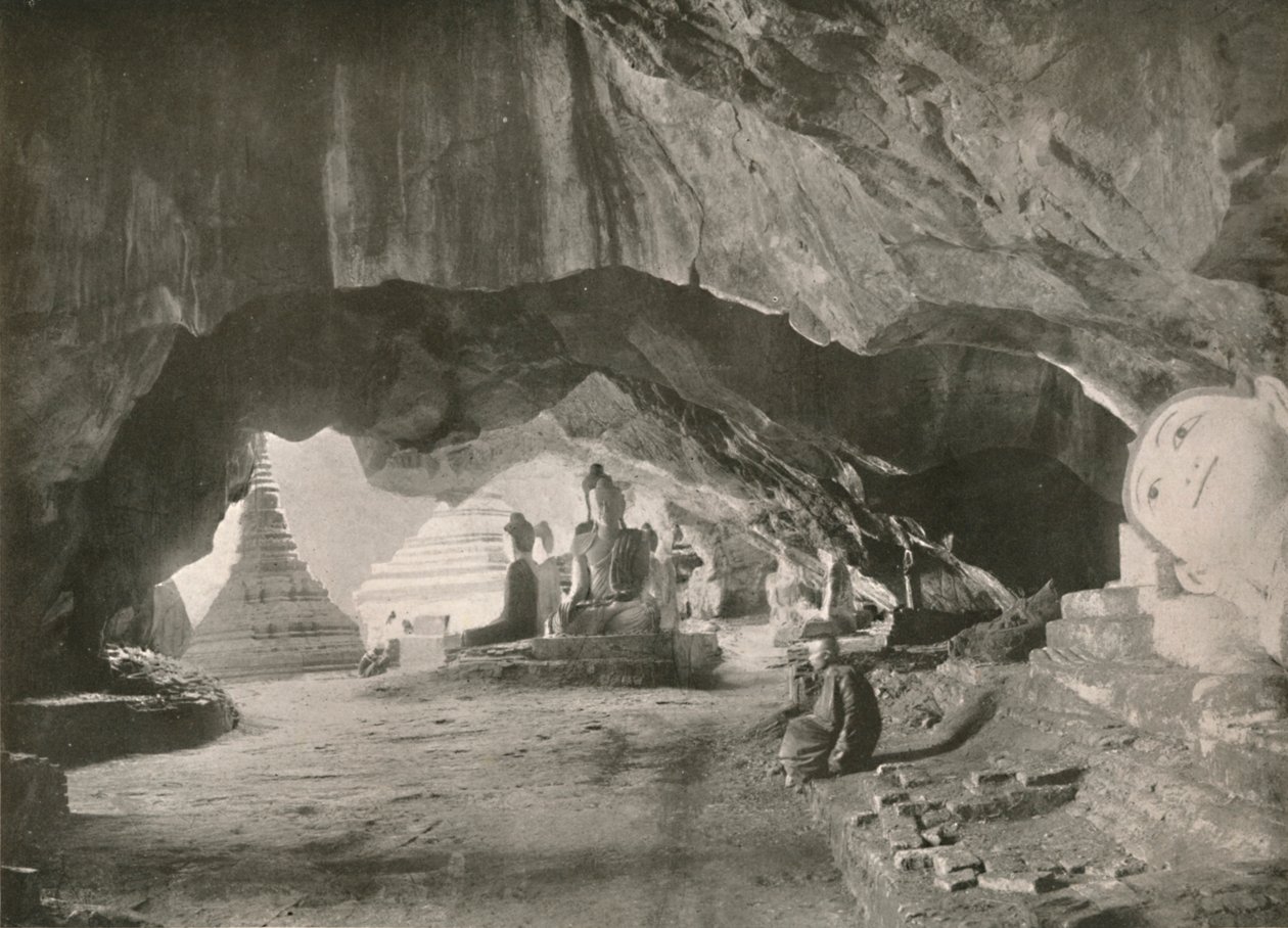 As cavernas de Moulmein, 1900. de Unbekannt