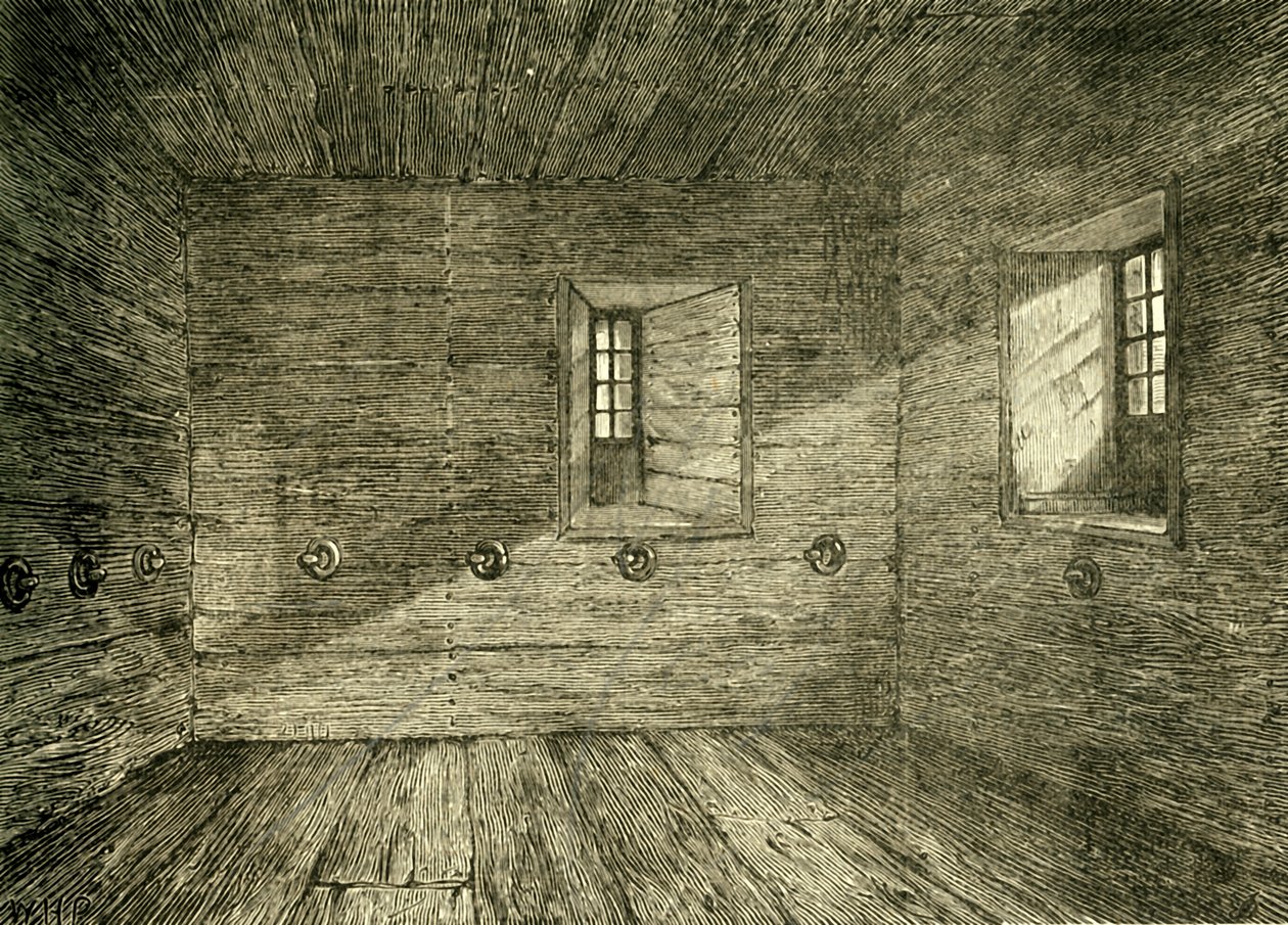 A câmara no palácio de Lambeth, na qual os lollards estavam confinados, c1878. de Unbekannt