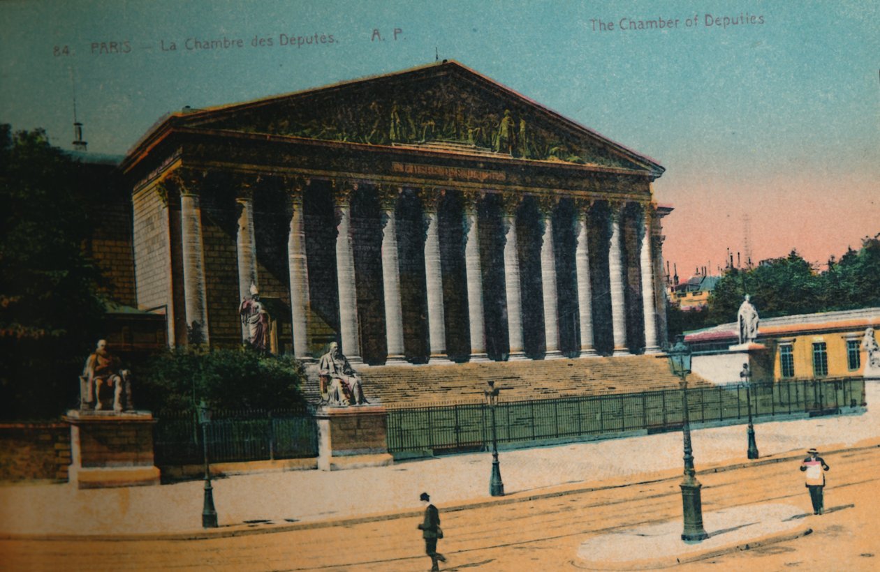 A Câmara dos Deputados, Paris, c1920 de Unbekannt