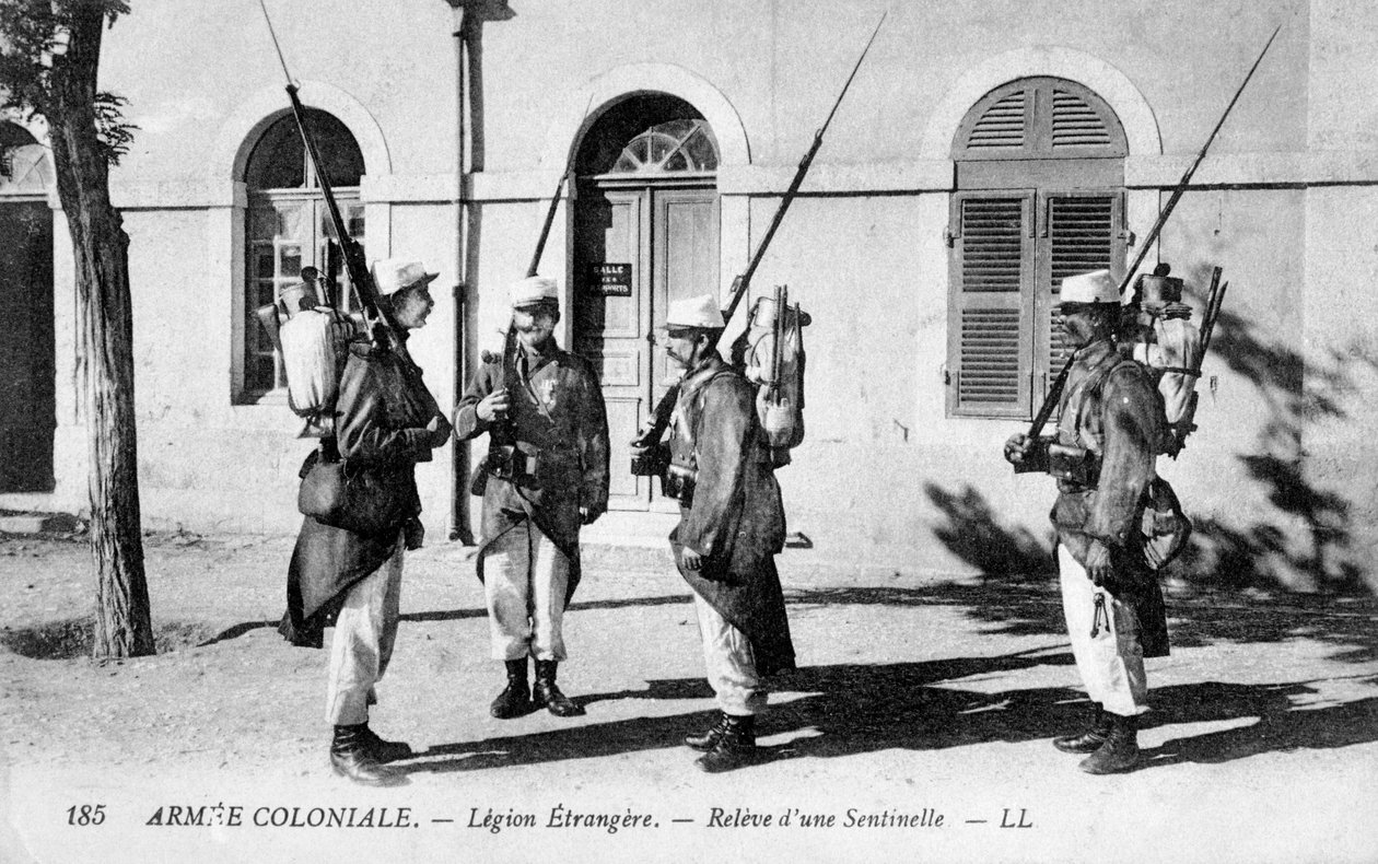 A Troca da Guarda, Legião Estrangeira Francesa, c1910 de Unbekannt