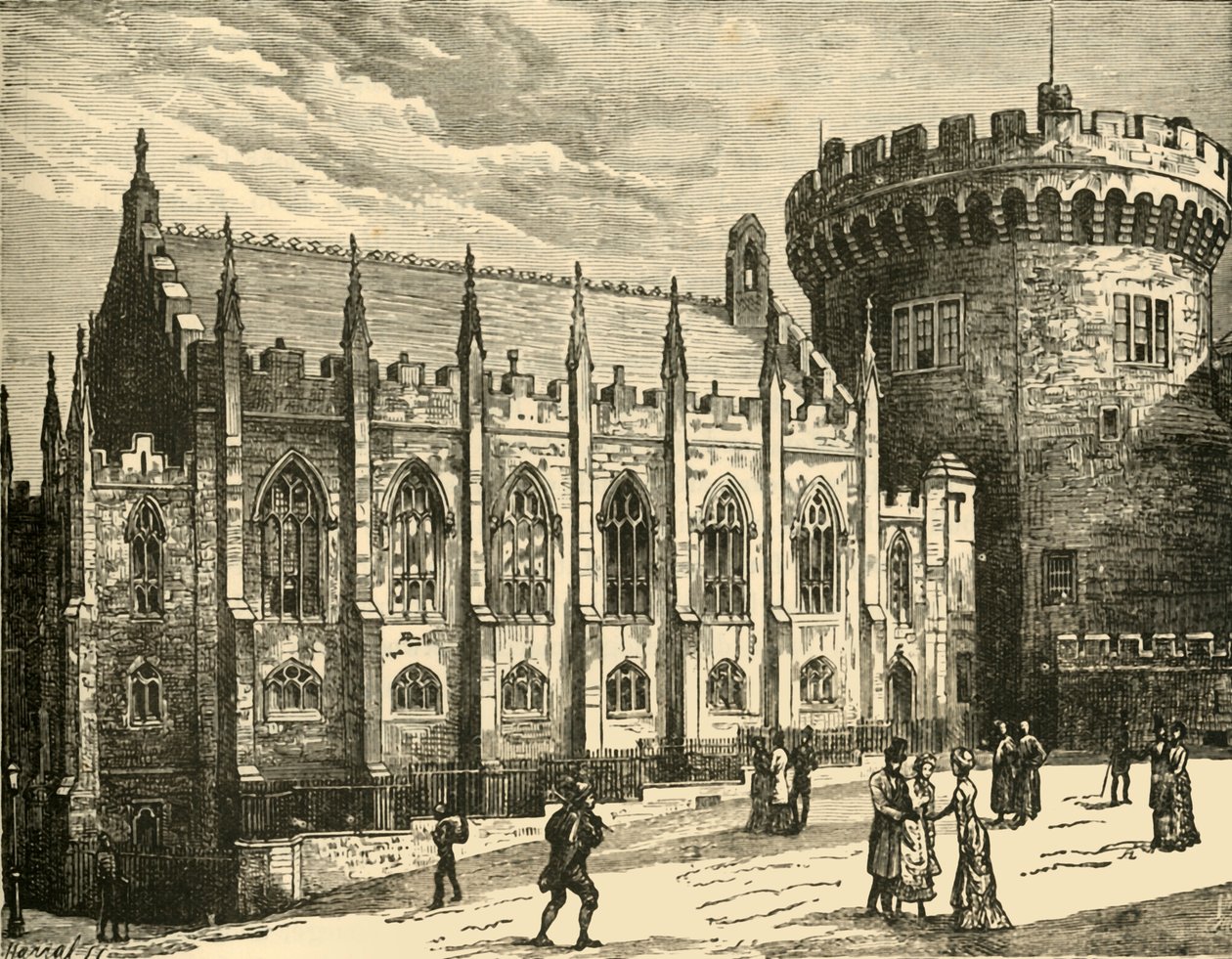 A capela real, Dublin Castle, 1898. de Unbekannt