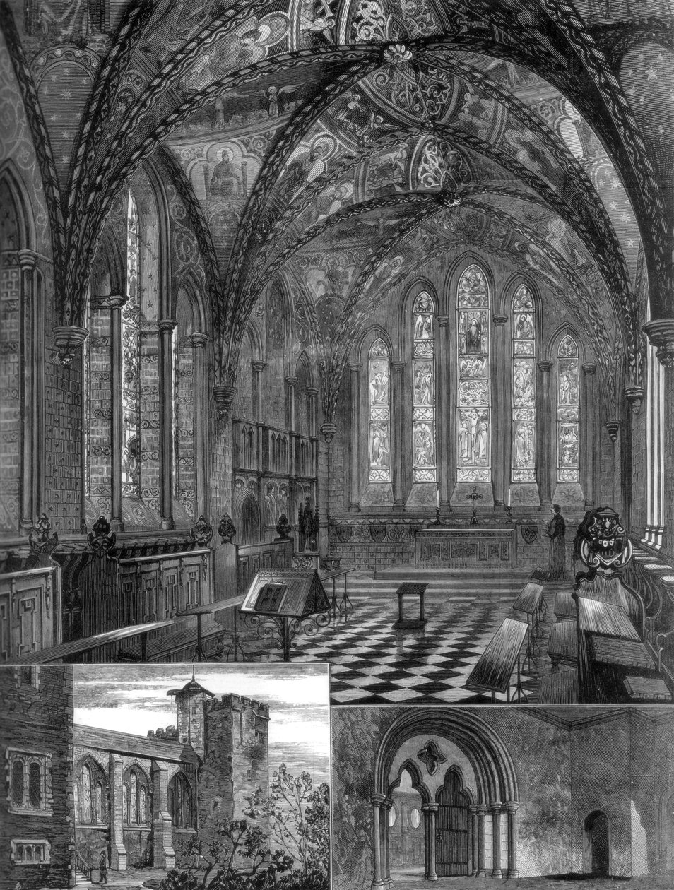 A Capela do Palácio de Lambeth, Londres, 1887 de Unbekannt