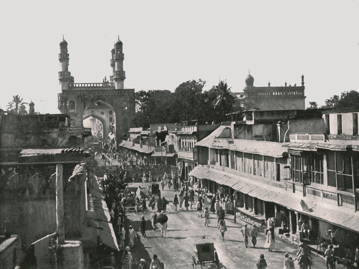 O Char Minar, Hyderabad, Índia, 1895. de Unbekannt