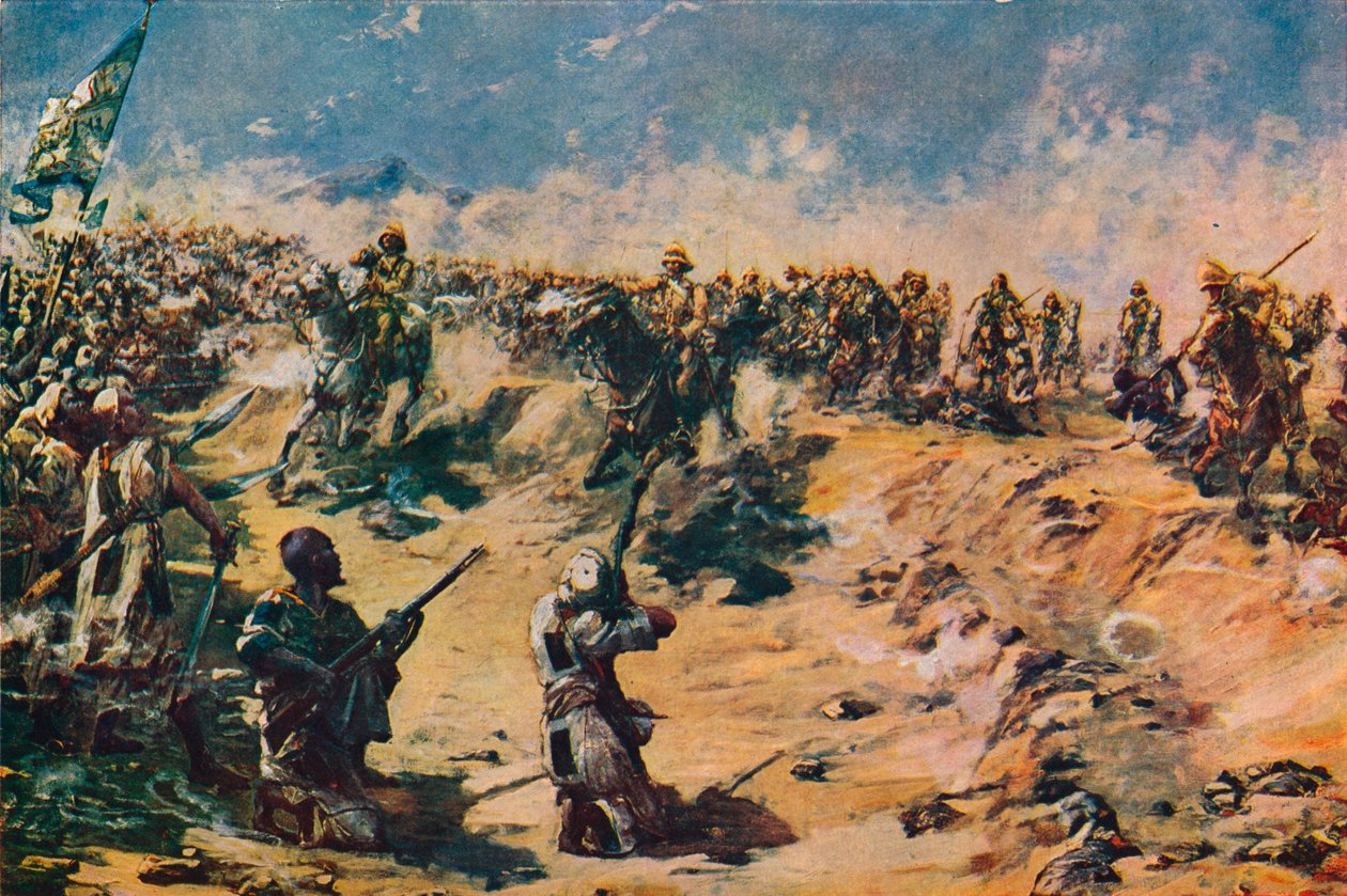 A carga dos vigésimos lanceiros em Omdurman, 1898 1906 de Unbekannt