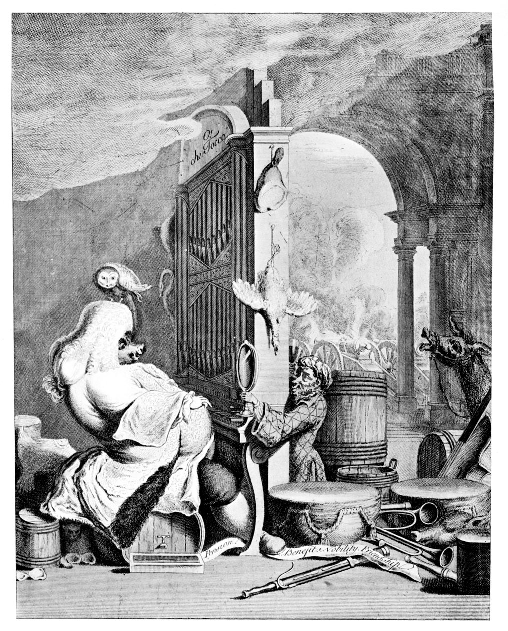 O Bruto Encantador, Uma sátira a Handel, 1754 de Unbekannt