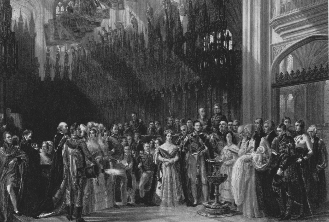 O batizado do príncipe de Gales, 25 de janeiro de 1842, 1901. de Unbekannt