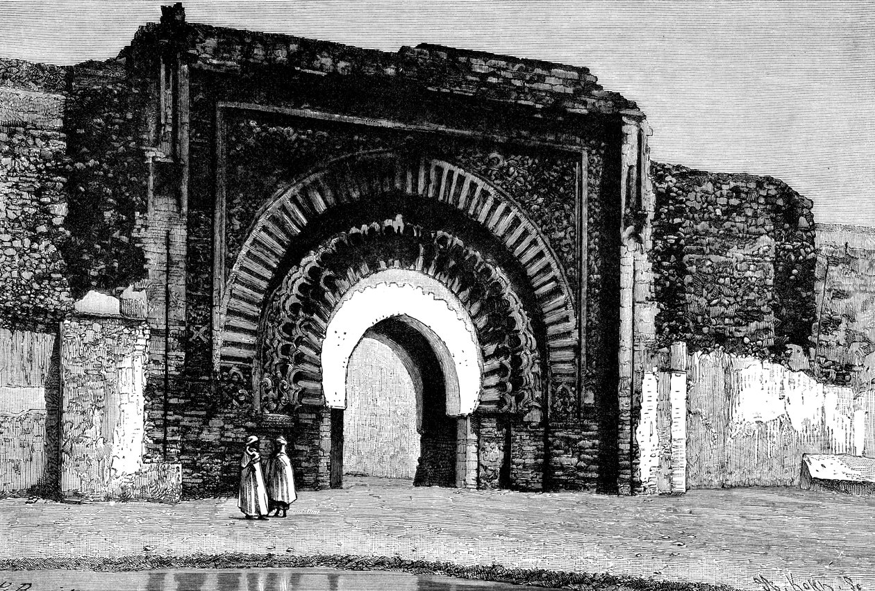 O portão dos cristãos, Marrocos, 1895 de Unbekannt