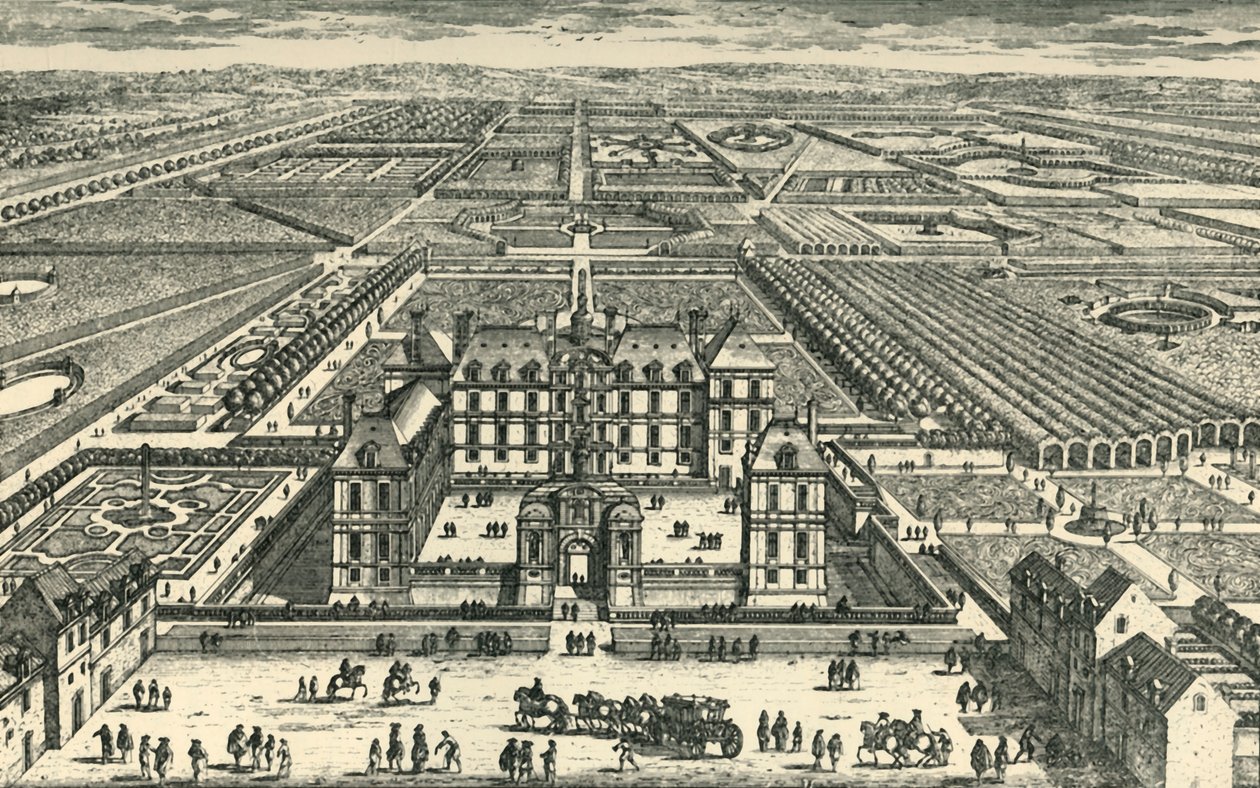 O castelo de La Rochefoucauld, Liancourt, Oise, norte da França, c1675, 1903. de Unbekannt