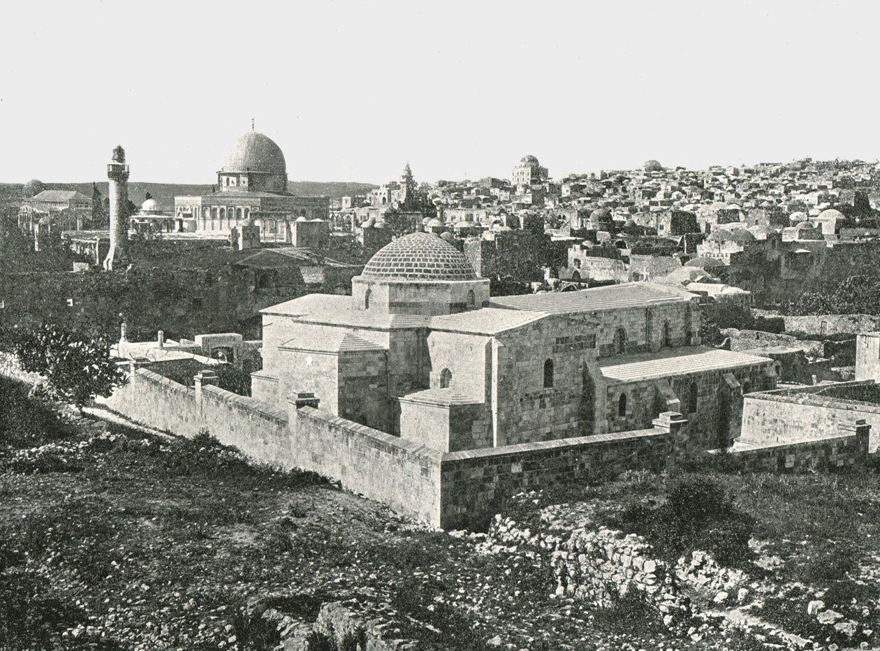 A Igreja de Santa Ana, Jerusalém, Palestina, 1895. de Unbekannt