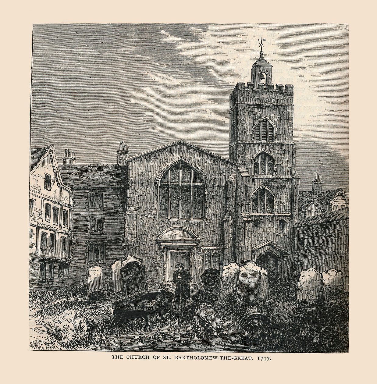 A Igreja de São Bartolomeu-o-Grande, 1737 de Unbekannt