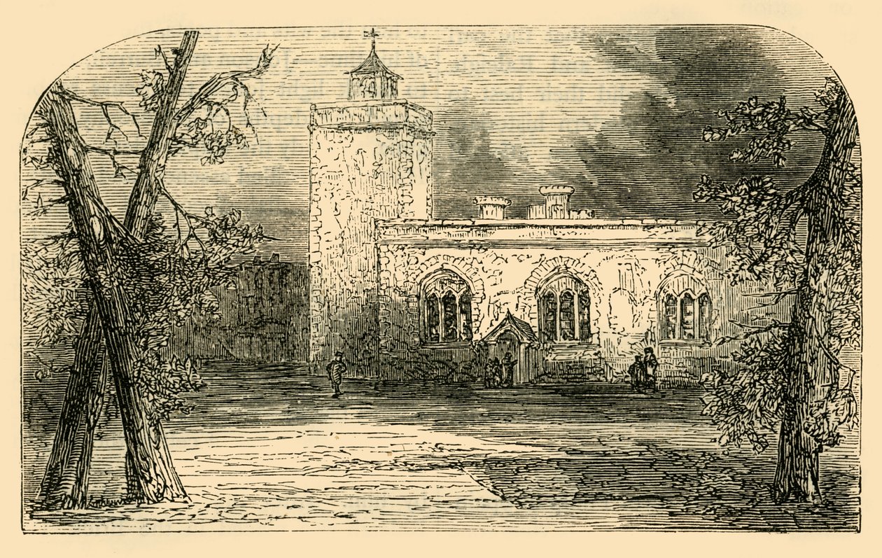 A Igreja de São Pedro em Tower Green, c1872. de Unbekannt