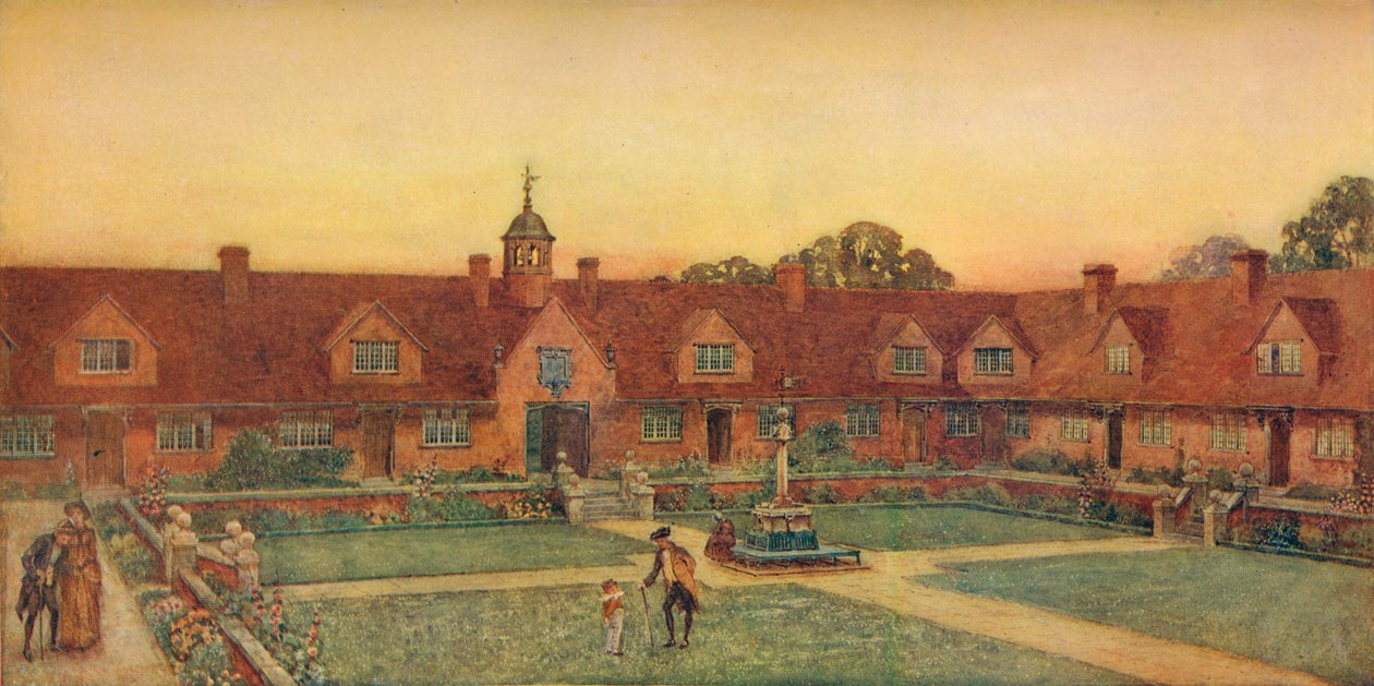 As casas da casa de campo de Churchill, Somerset. Silcock e Reay, arquitetos, 1907 de Unbekannt