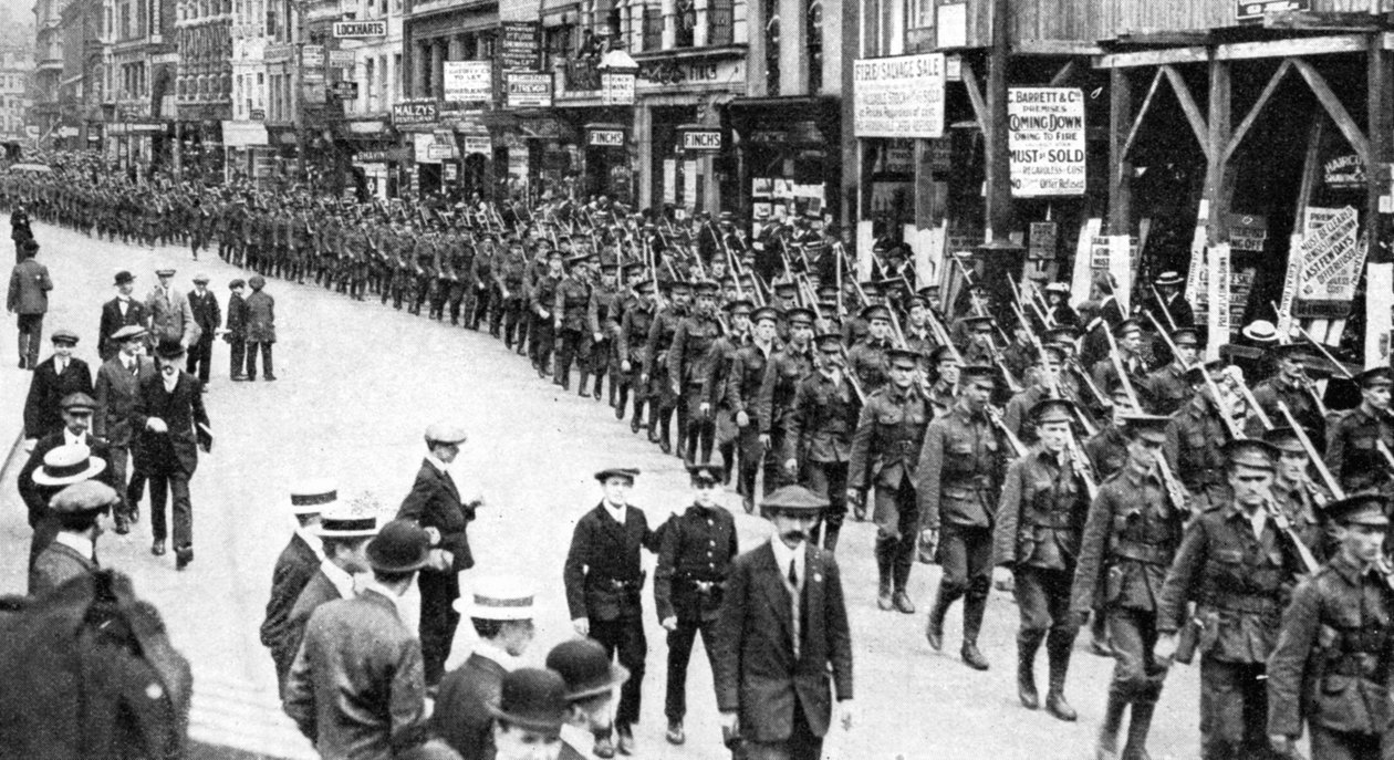 O Exército Cidadão dos Territórios, Strand, Londres, Primeira Guerra Mundial, 1914 de Unbekannt