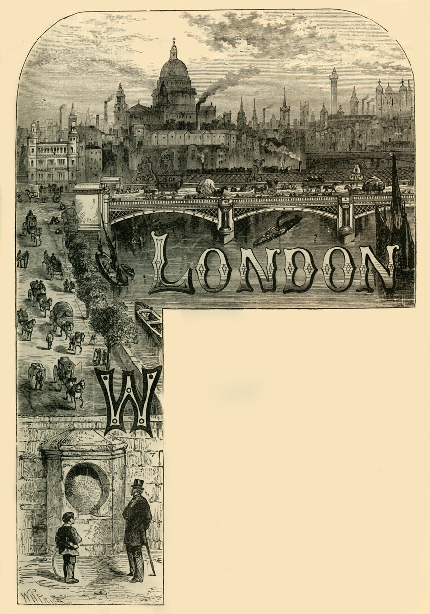 A cidade de Londres, c1872. de Unbekannt