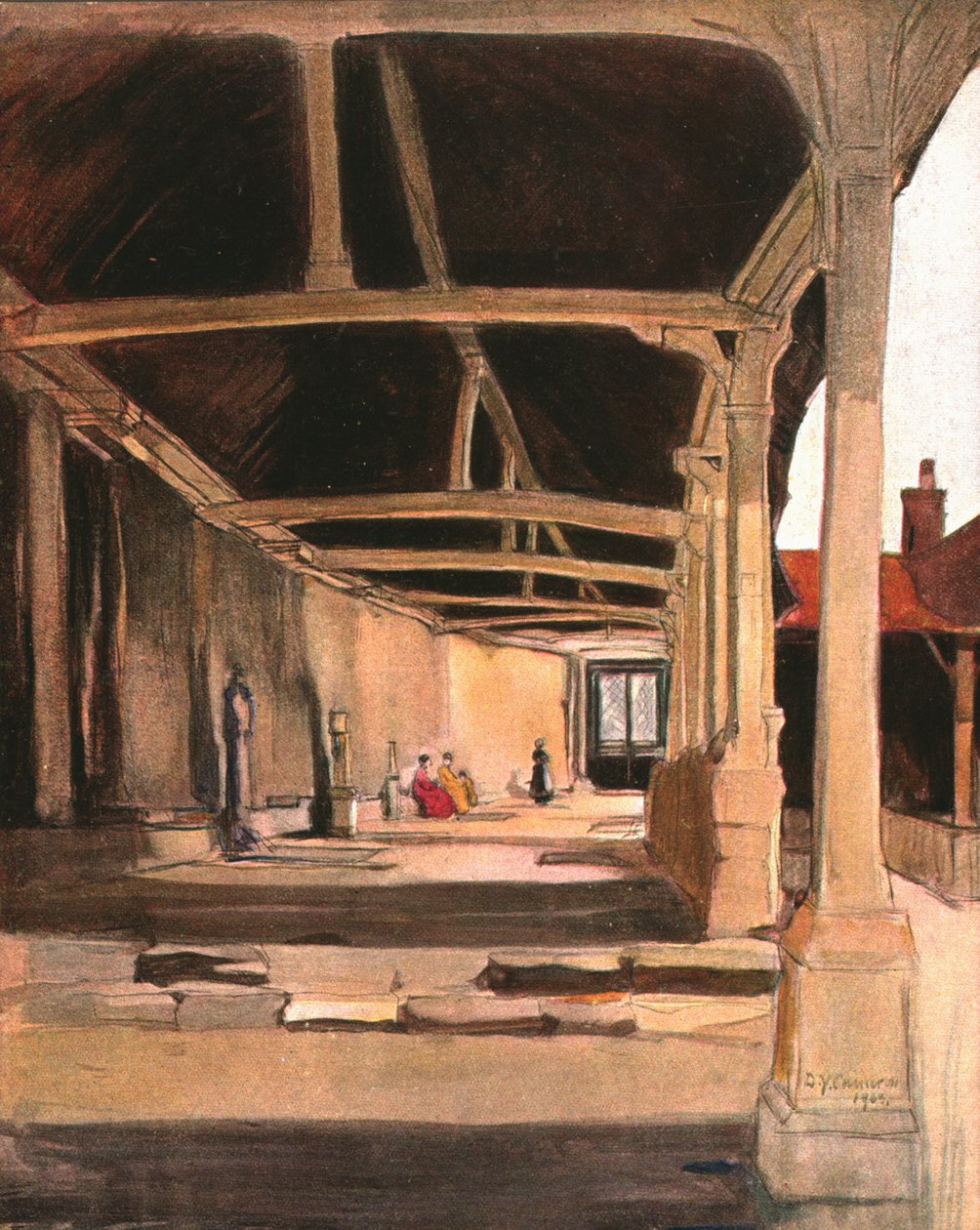 The Cloisters, Montevilliers, c1900. de Unbekannt