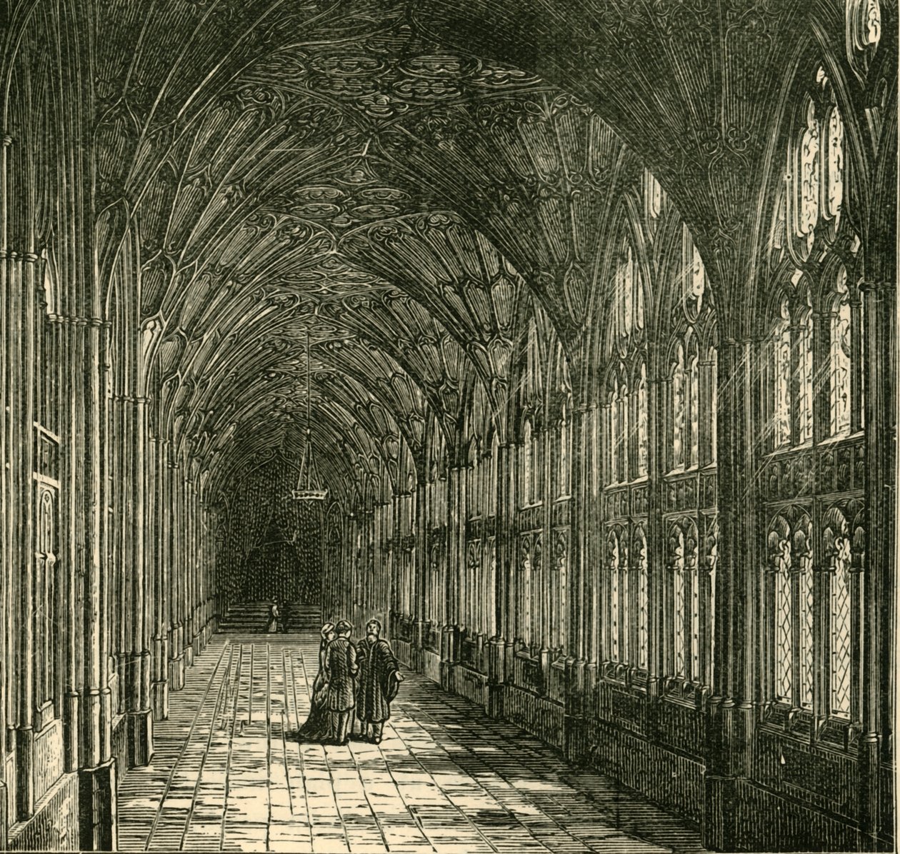 Claustros da Catedral de Gloucester, 1898. de Unbekannt